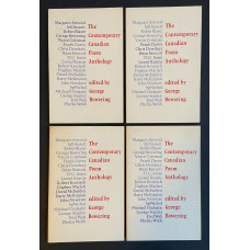 BOWERING, George: The Contemporary Canadian Poem Anthology [4 volumes]