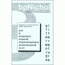 LOPES, Damian: bpNichol: a selection of small press Publications [afterwords literature]